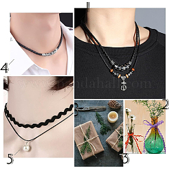 10 м круглый шнур из искусственной кожи с плетением&nbsp;WL-GF0001-32A-05