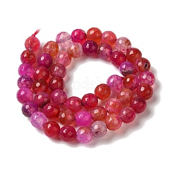 Окрашенные и нагретые нити натуральных агатовых бус с жилами дракона G-P539-A01-22