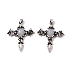 Подвески из натурального радужного лунного камня KK-A173-05AS-05