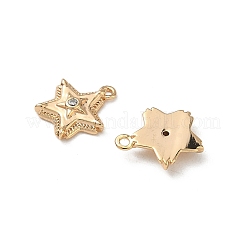 Латунные микропаве прозрачные кубические циркониевые подвески&nbsp;KK-A280-09G