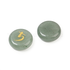 10 Stück 10 Stile natürliche grüne Aventurin-Cabochons&nbsp;G-G193-03C