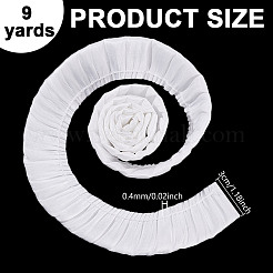 9 ярд шифоновой кружевной ленты с морщинами OCOR-NB0002-39B