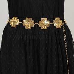 Цепи из сплава тибетского стиля с перекрестными связями для женщин на талию и живот FS-WGDCD99-01