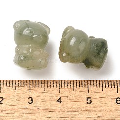 Perles sculptées en jade naturel&nbsp;G-P550-14C