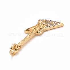 Покрытие стойки латунь микропаве прозрачные подвески из кубического циркония KK-M229-21G