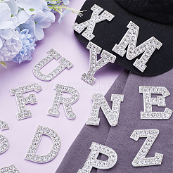 Патчи со стразами из смолы алфавита&nbsp;DIY-GF0009-18A