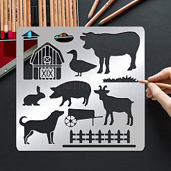 Трафареты для штампов из нержавеющей стали DIY-WH0279-139