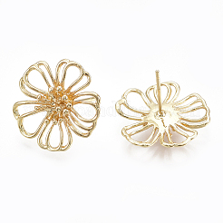 Латунь серьги X-KK-S348-122