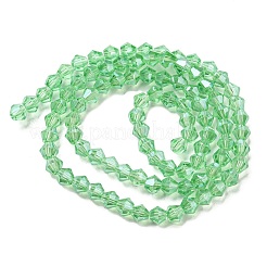 Transparentes perles de verre de galvanoplastie brins&nbsp;LS-GLAA-F029-3mm-C24