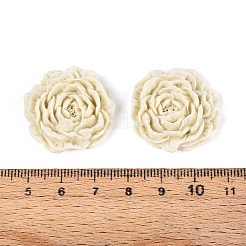 Кабошоны из непрозрачной смолы в виде цветка CRES-T025-28C-03