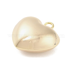 Подвески из латуни в форме трехмерного сердца&nbsp;KK-V006-03G-01