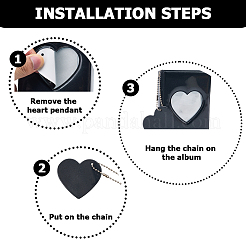 1 шт. 3-дюймовые мини-фотоальбомы из искусственной кожи&nbsp;AJEW-CN0005-86