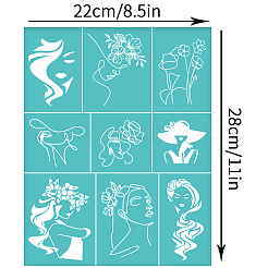 Самоклеящийся трафарет для шелкографии DIY-WH0338-220