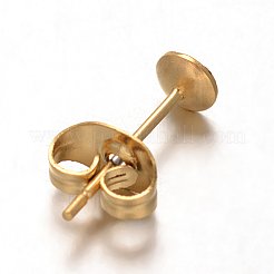 Ионное покрытие (ip) 304 нержавеющая сталь гвоздики фурнитура для сережек STAS-F075-40