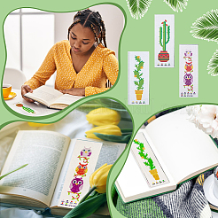3 набор из 3-х наборов для вышивки крестиком с узорами «овал и кактус» DIY-NB0008-96