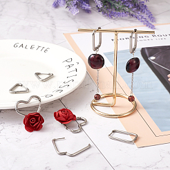 12 шт. 6 серьги-кольца из нержавеющей стали 303 для женщин EJEW-MP0001-01