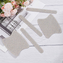 10шт. 2 стильных наклейки на дверные ручки автомобиля со стразами&nbsp;AJEW-GF0007-36