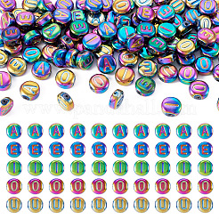100 perlina di vetro elettroplaccata in 5 stili&nbsp;GLAA-TA0002-95C
