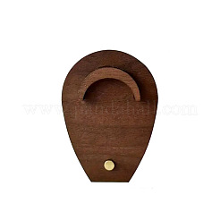 Деревянные подставки для браслетов с наклонной спинкой в форме капли ODIS-K004-05