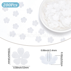 200 шт. 5-лепестковые прозрачные акриловые колпачки для бусин&nbsp;SACR-SP0001-45