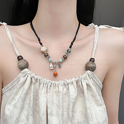 80 шт. 2 цвета тибетский стиль сплав европейские бусины MPDL-SP0001-03