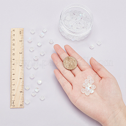 DIY 合成ムーンストーン ビーズ ストレッチ ブレスレット メイキング キット  弾性糸で  透明  ビーズ：8mm  穴：1mm  100個/箱&nbsp;DIY-SC0012-84A
