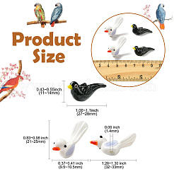 10шт 2 цвета бусины лэмпворк ручной работы LAMP-CJ0002-54