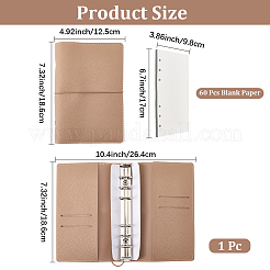 Raccoglitore ad anelli rettangolare in pelle PU&nbsp;DIY-WH20062-179C