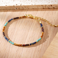 Браслеты из бусин из натуральной императорской яшмы и синтетической бирюзы для женщин&nbsp;CX4313