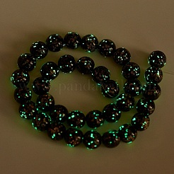 Ручной золотой песок бусины бисер нитей&nbsp;LAMP-P051-L04-10mm