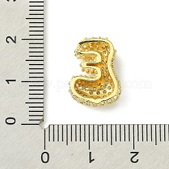 Placage de rack pendentifs en zircone cubique clair en laiton&nbsp;KK-S378-01G-E