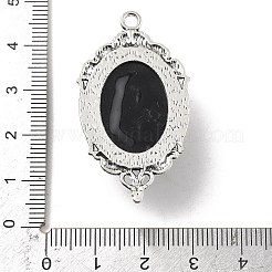 Овальные подвески в готическом стиле с черепом из сплава смолы&nbsp;LS-PALLOY-V007-04AS-02