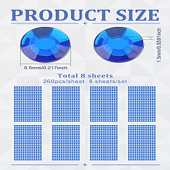 8 лист акриловых наклеек со стразами&nbsp;DIY-LP0001-20