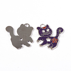 Подвески из сплава с эмалью&nbsp;ENAM-P033-3