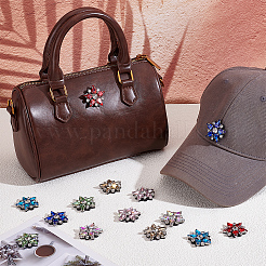 14 шт. 7-х цветные нитки со стразами для пришивания/приклеивания&nbsp;PATC-NB0001-50