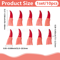 10шт резиновые накладные ногти&nbsp;MRMJ-WH20007-041A-02