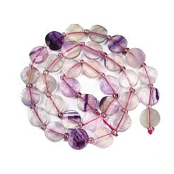 Природных красочные флюорита бисер нитей G-G182-G01-02