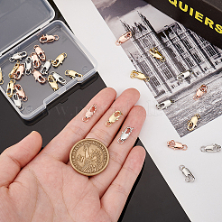 30 шт. 3-х цветные латунные карабины-клешни&nbsp;FIND-PH0010-88