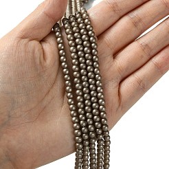 Экологичная круглая краска для выпечки стеклянные бусины пряди HY-A003-4mm-RV48