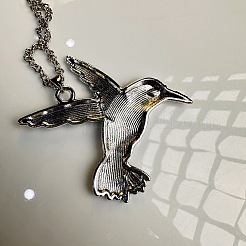 Винтажные подвески в виде летающих птиц из сплава для мужчин и женщин.&nbsp;SG2884