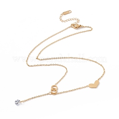 Кольцо и кулон из прозрачного кубического циркония STAS-D184-03G