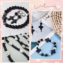 Наборы для самостоятельного изготовления эластичных браслетов в готическом стиле&nbsp;DIY-SC0030-44