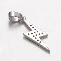 Молния латунь микропаве из кубического циркония подвески&nbsp;X-KK-K109-26P