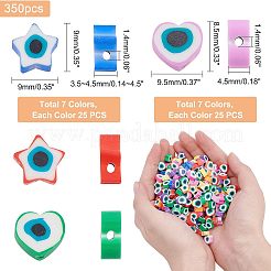 350шт 14 стилей ручной работы из полимерной глины CLAY-NB0001-69