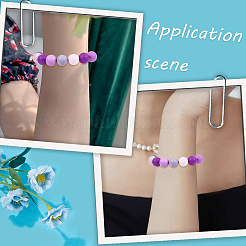 90шт 6 цвета силиконовые бусины SIL-PA0001-07B