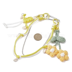 Вязаные крючком цветы-буфы&nbsp;HJEW-JM04395-03