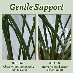 Акриловый фиксатор роста растений в форме листа&nbsp;DIY-WH0430-933B