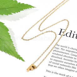 Ионное покрытие(ip) 304 нержавеющая сталь подвески ожерелья NJEW-R050-01G-06