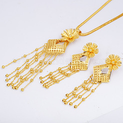 Комплекты из цветочного сплава и сережек для женщин&nbsp;FS-WGDE903-01