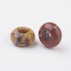 Natürliche Mookait europäischen Perlen&nbsp;G-G740-12x6mm-21